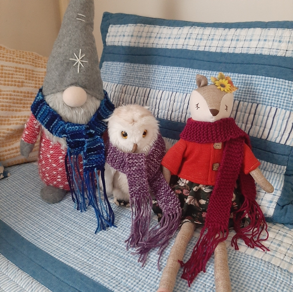 Mini scarves for dolls, $7 each